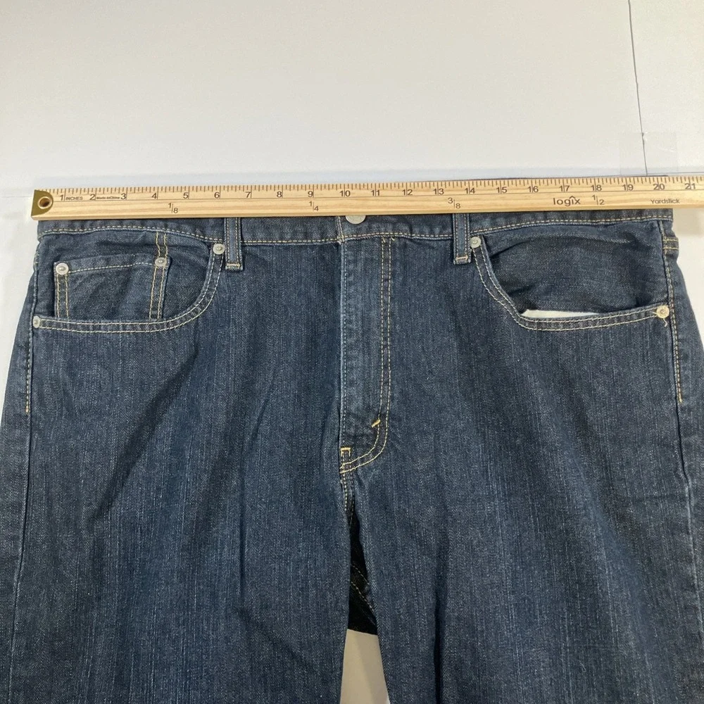 Levis 559 Jeans Mens 40x30 Blue Dark Wash‎ Relaxed Straight Denim